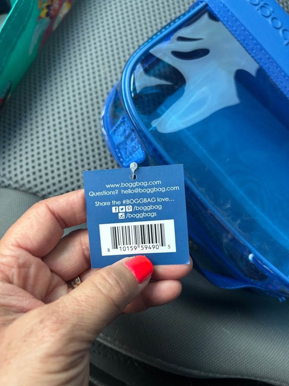 BOGG BAG blue Clear Cosmetic Case - Picture 6 of 6